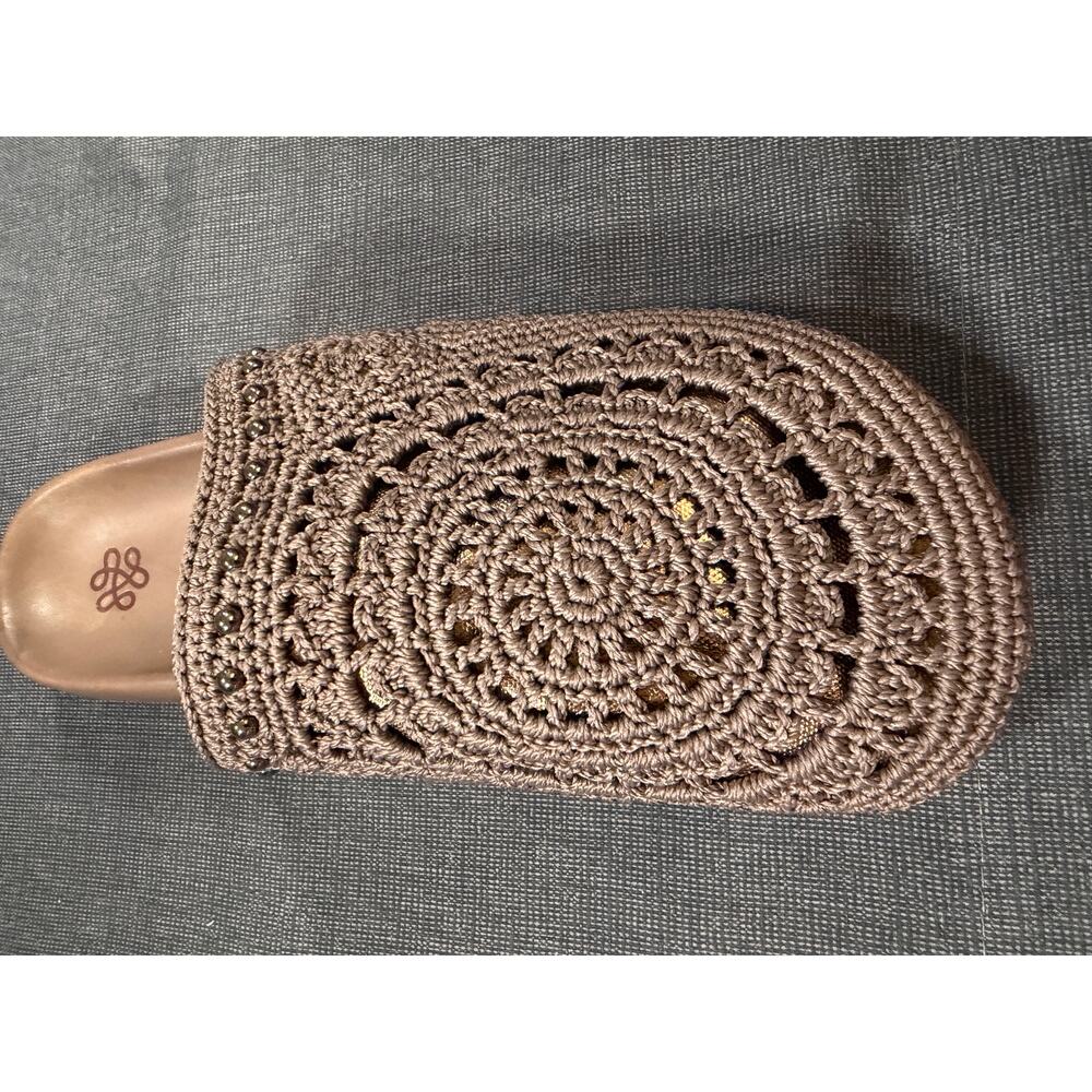 The Sak Bolinas Clog Mushroom Medallion Crochet Mule Womens 9 - Picture 12 of 16